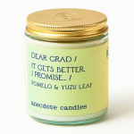 Dear Grad Glass Jar Candle