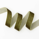 Dusty Dark Green Ribbon 1 5 YD