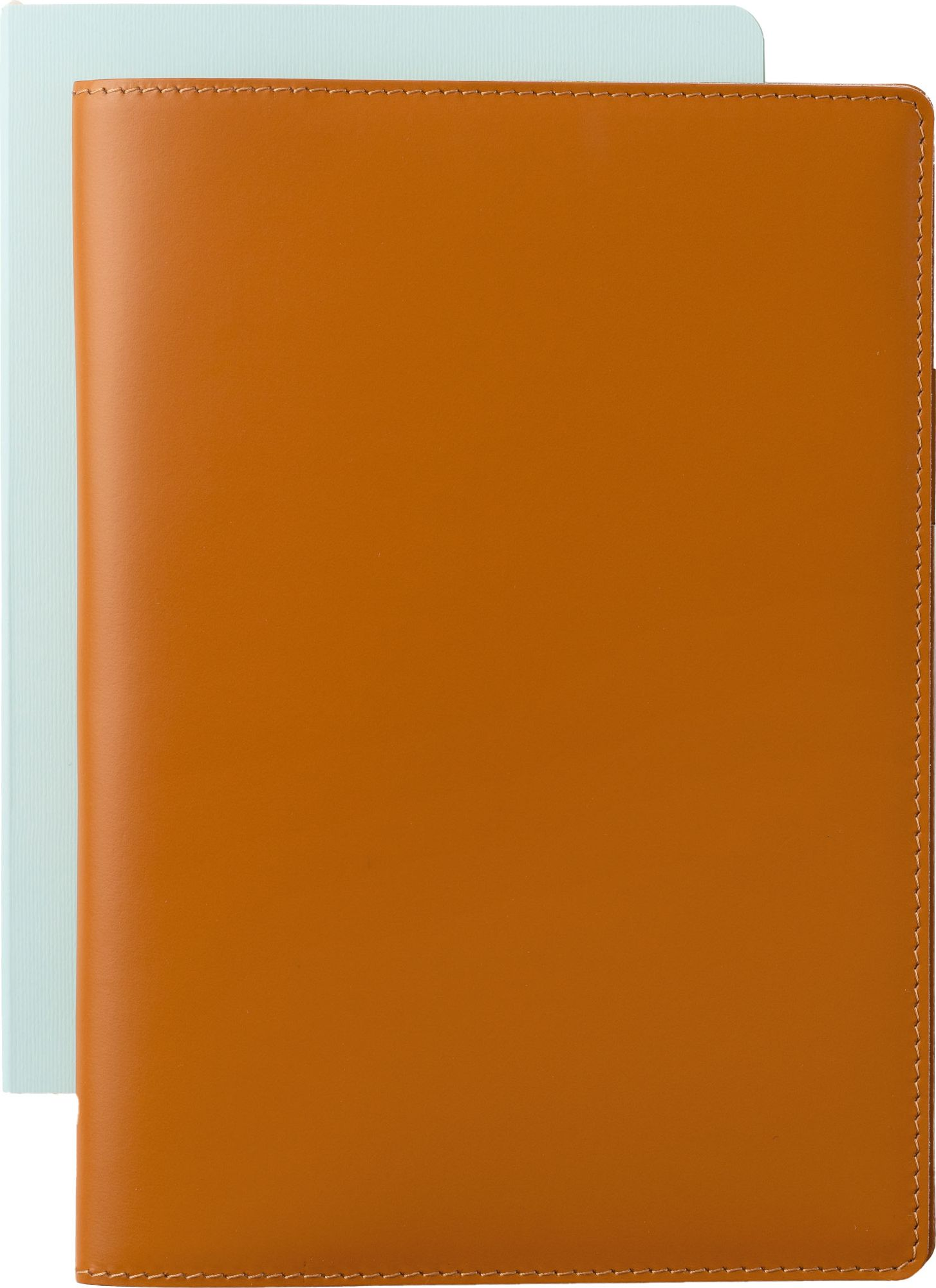 Paper Source Tan Leather Refillable A5 Journal Cover - Image 2