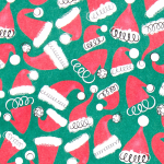 Santa Hat Flat Wrap