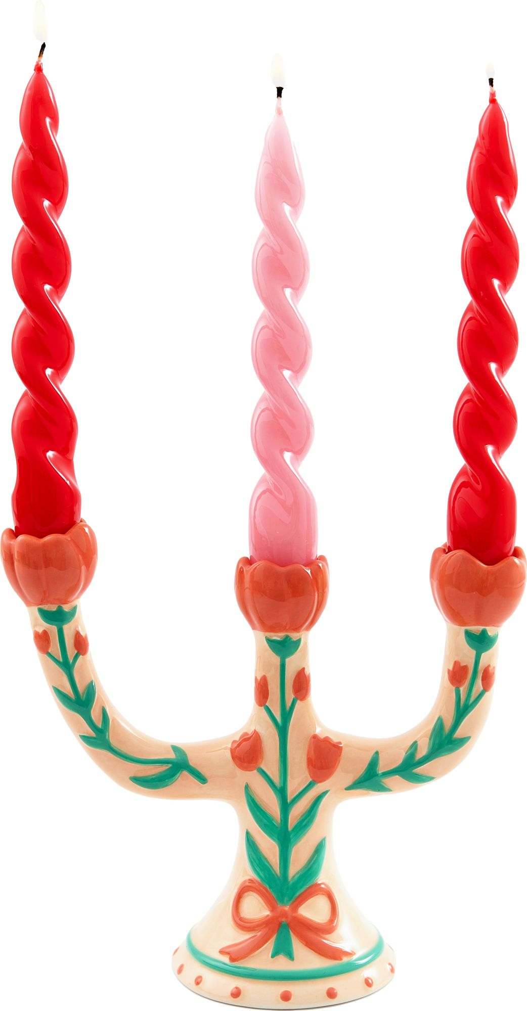 Handpainted Ceramic Candle Holder - Image 3