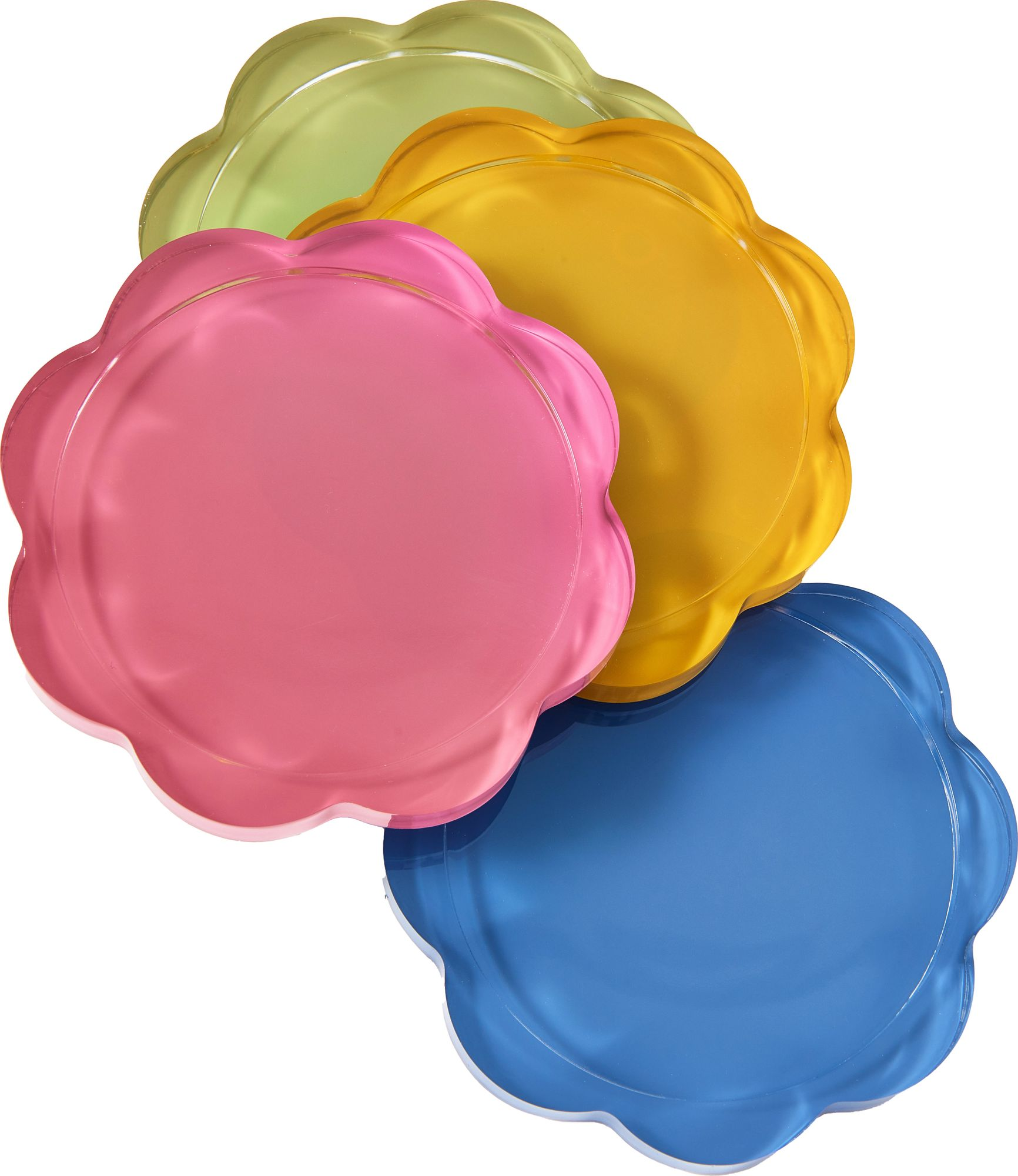 Acrylic Scalloped Coaster Set - Image 2