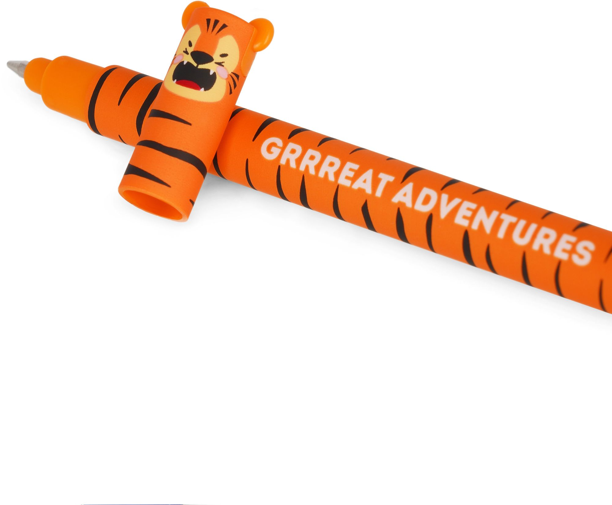 Tiger Erasable Gel Pen - Orange Ink - Image 2