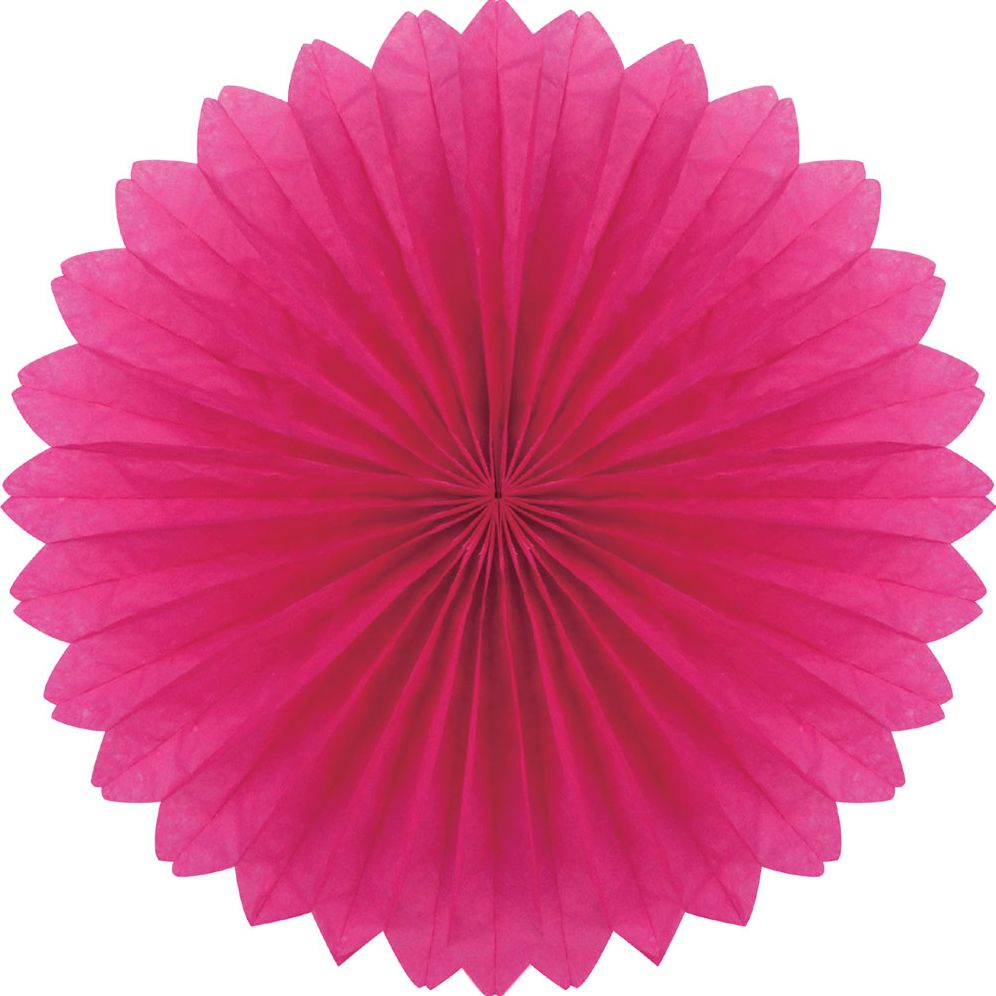 Plain fan. 40cm. Fuschia