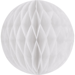 White Lrg Paper Honeycomb Sphere