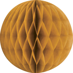 Gold Lrg Paper Honeycomb Sphere