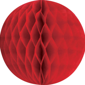 Red Med Paper Honeycomb Sphere