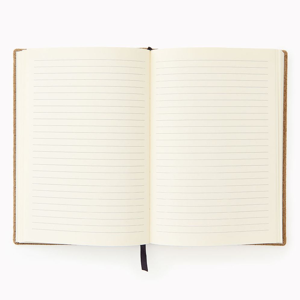 Jeremiah Brent Tan Woven Suede Leather Journal - Image 2