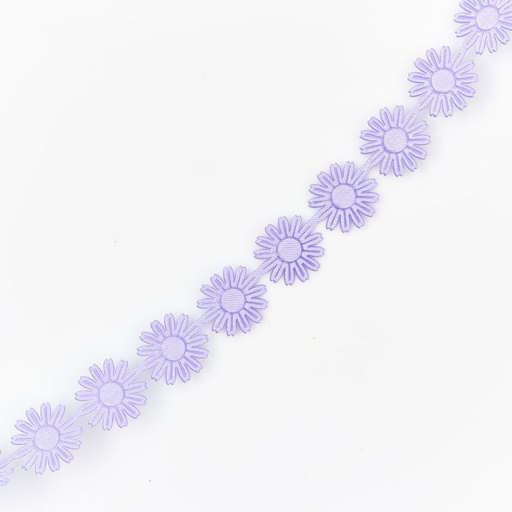 Purple Daisy Ribbon 3/4 10YD - Image 2