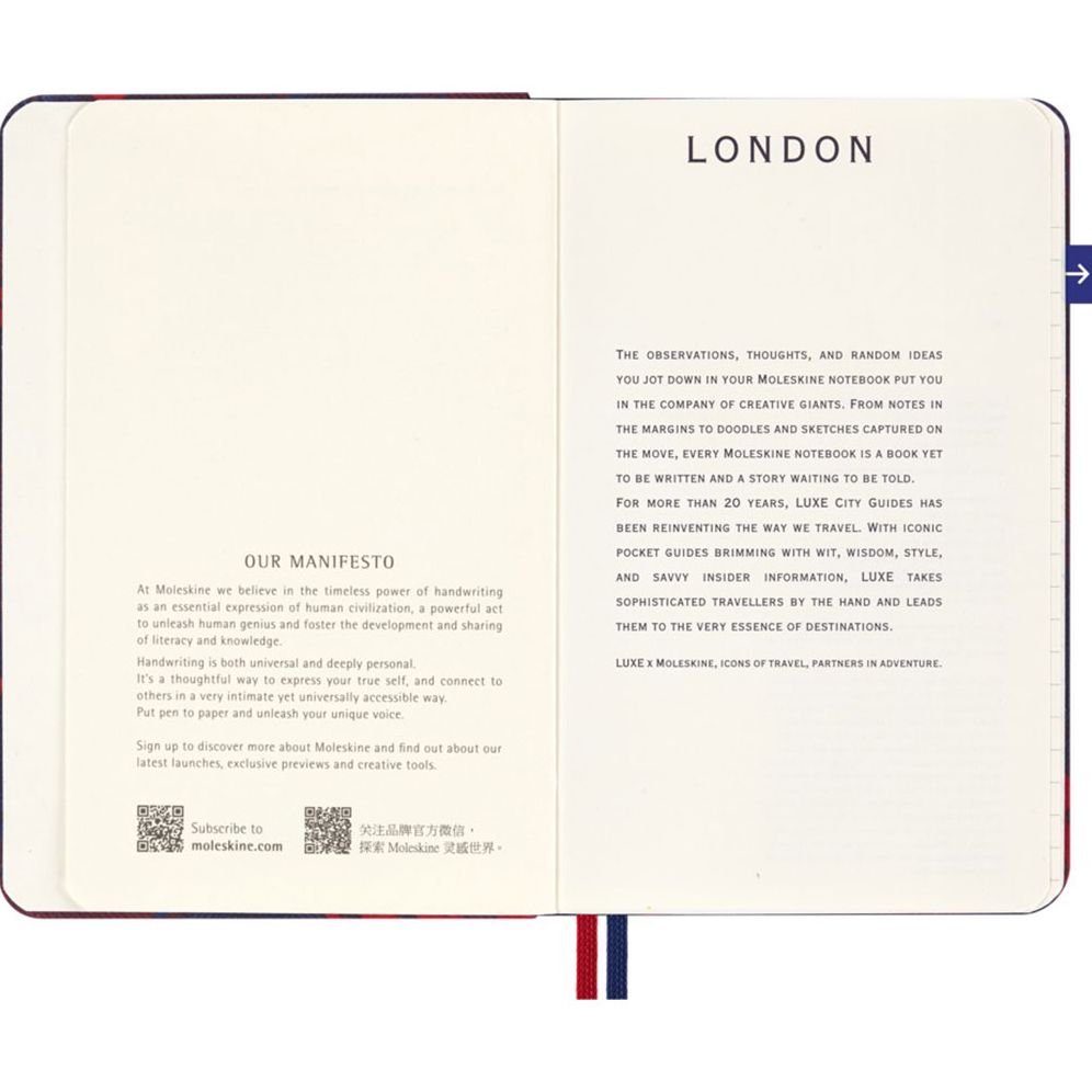 LUXE x Moleskine - London City Travel Guide Pocket Notebook - Image 2