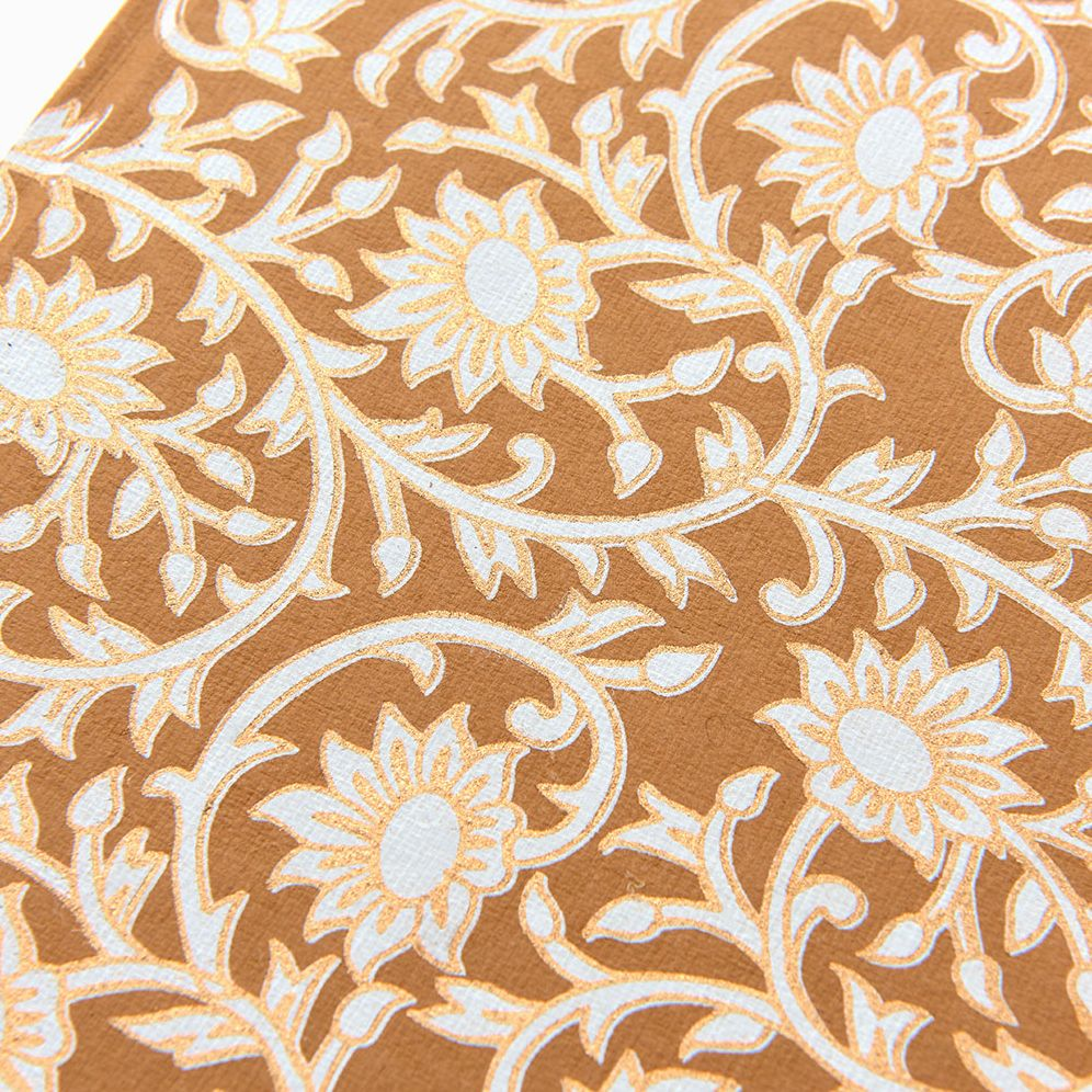 Gold Floral Hardcover Notebook - Image 3