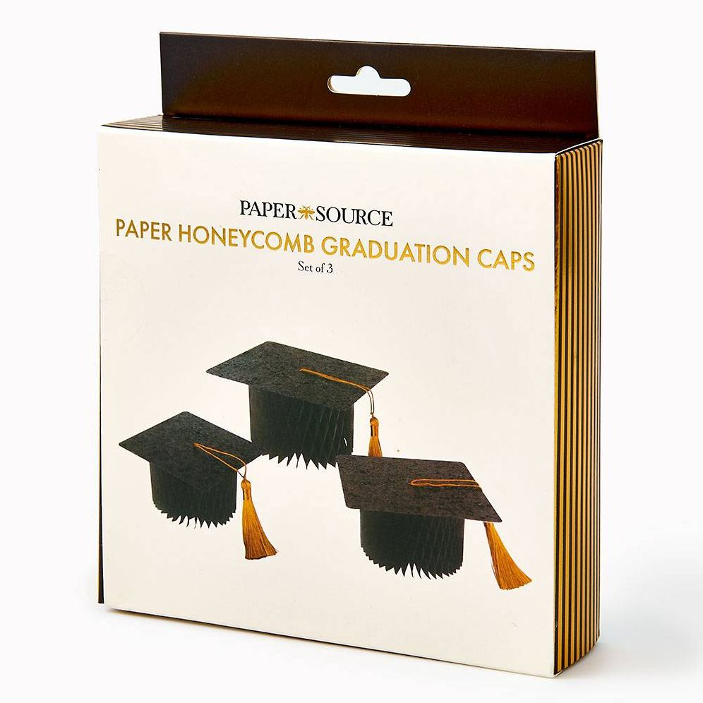 Graduation Cap Honeycomb D??cor