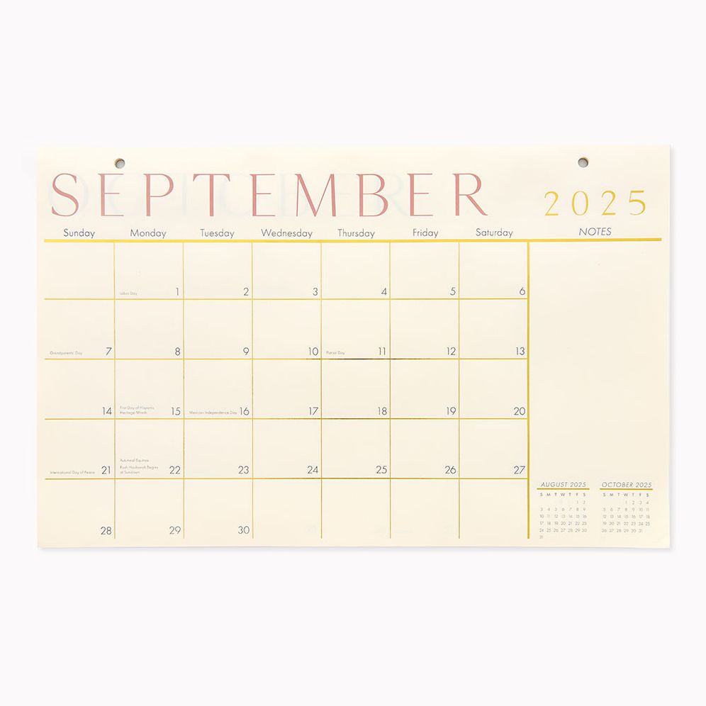 2025-2026 Paper Source Foil 17 Month Blotter Calendar - Image 2