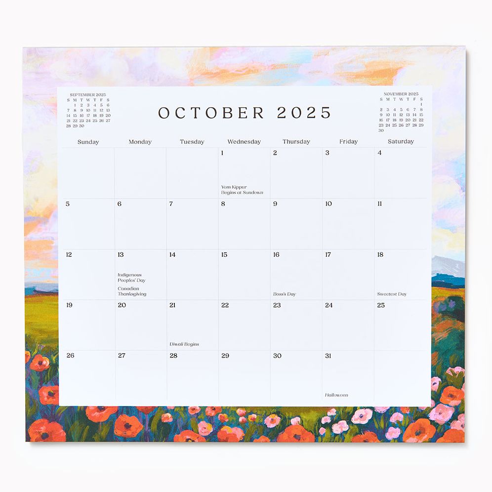 2025-2026 Paper Source Landscapes Monthly Magnetic Calendar - Image 3