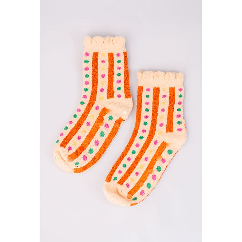 Cozy Grip Socks. Stripes and Dots - Image 2