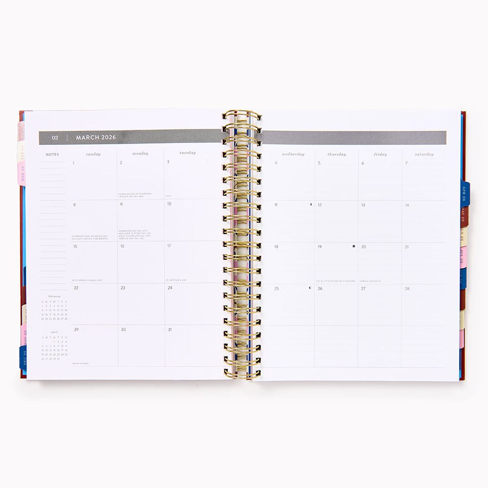 2025-2026 Paper Source Creative Borders Weekly Desk Planner - Image 4