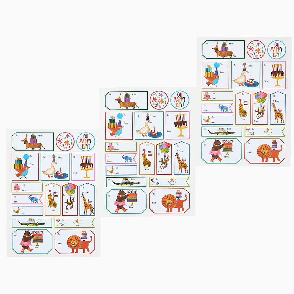 Takes The Cake Animal Gift Labels - Image 2