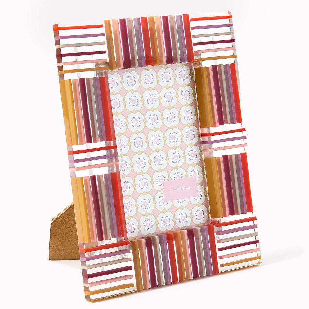 Multi Color Stripe Resin 4x6 Frame - Image 2