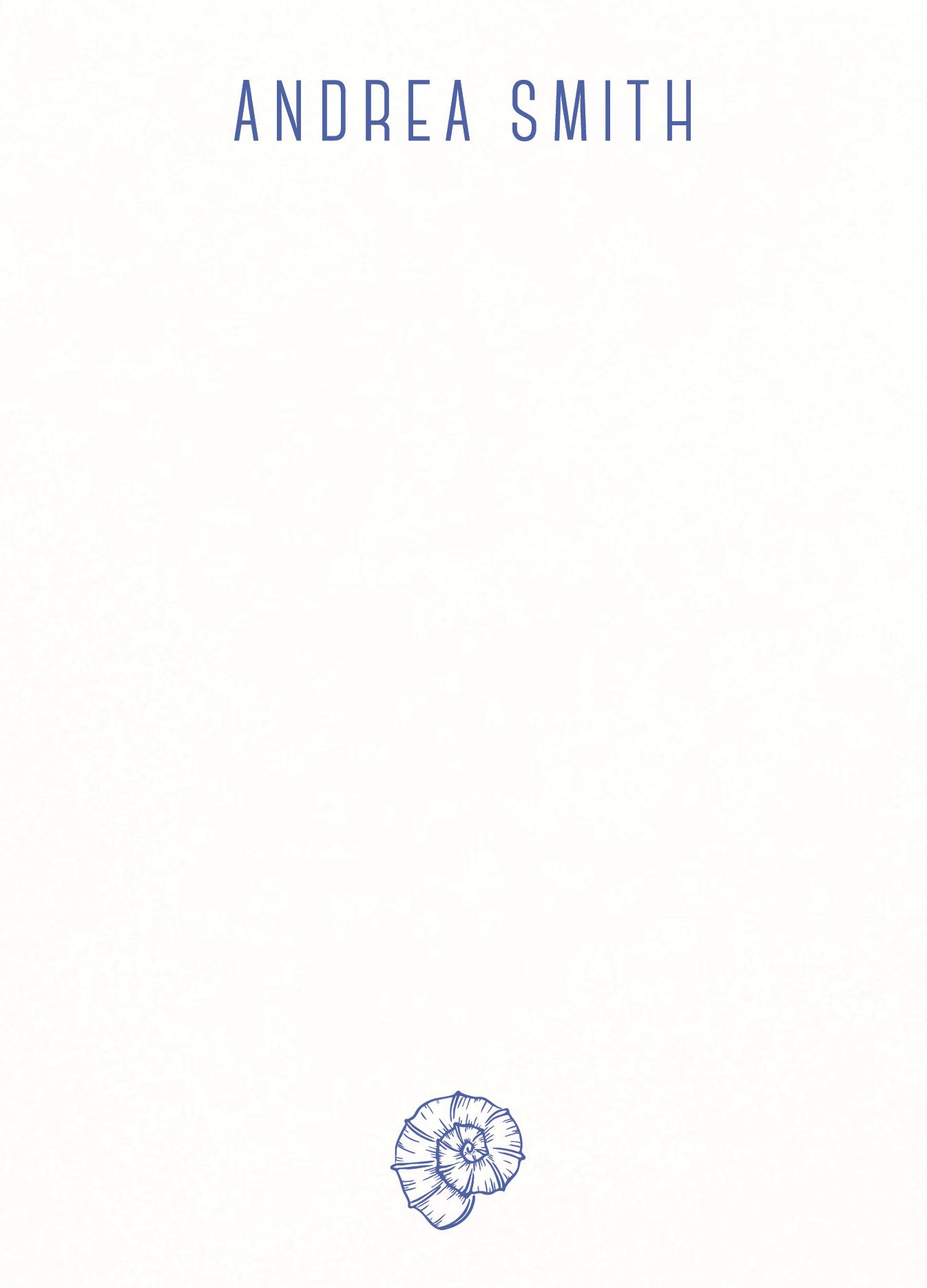 Single Seashell Stationery - Image 2