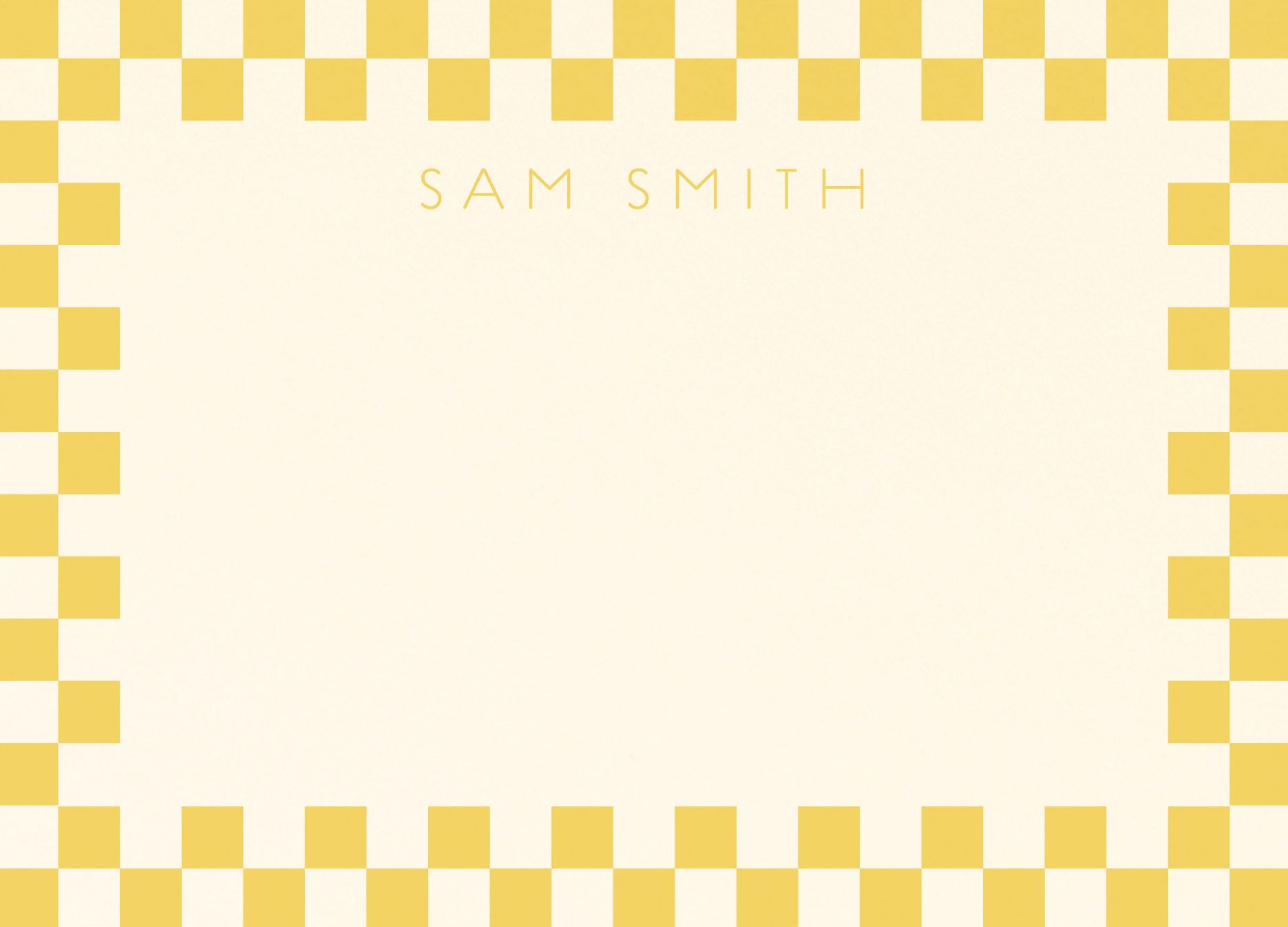 Checkerboard Border Stationery - Image 3
