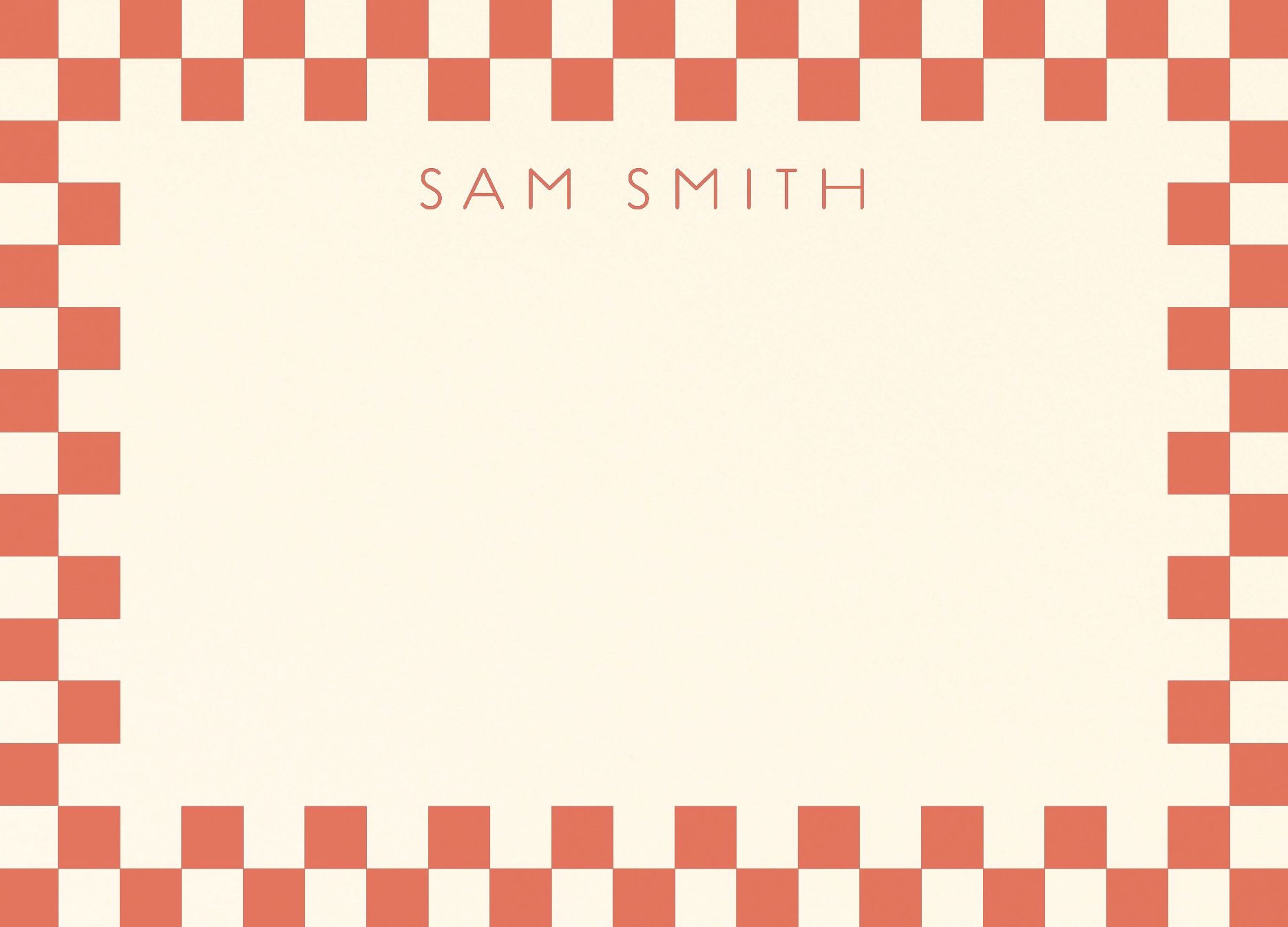 Checkerboard Border Stationery - Image 4