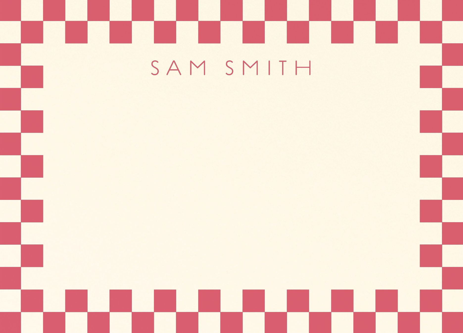 Checkerboard Border Stationery - Image 5