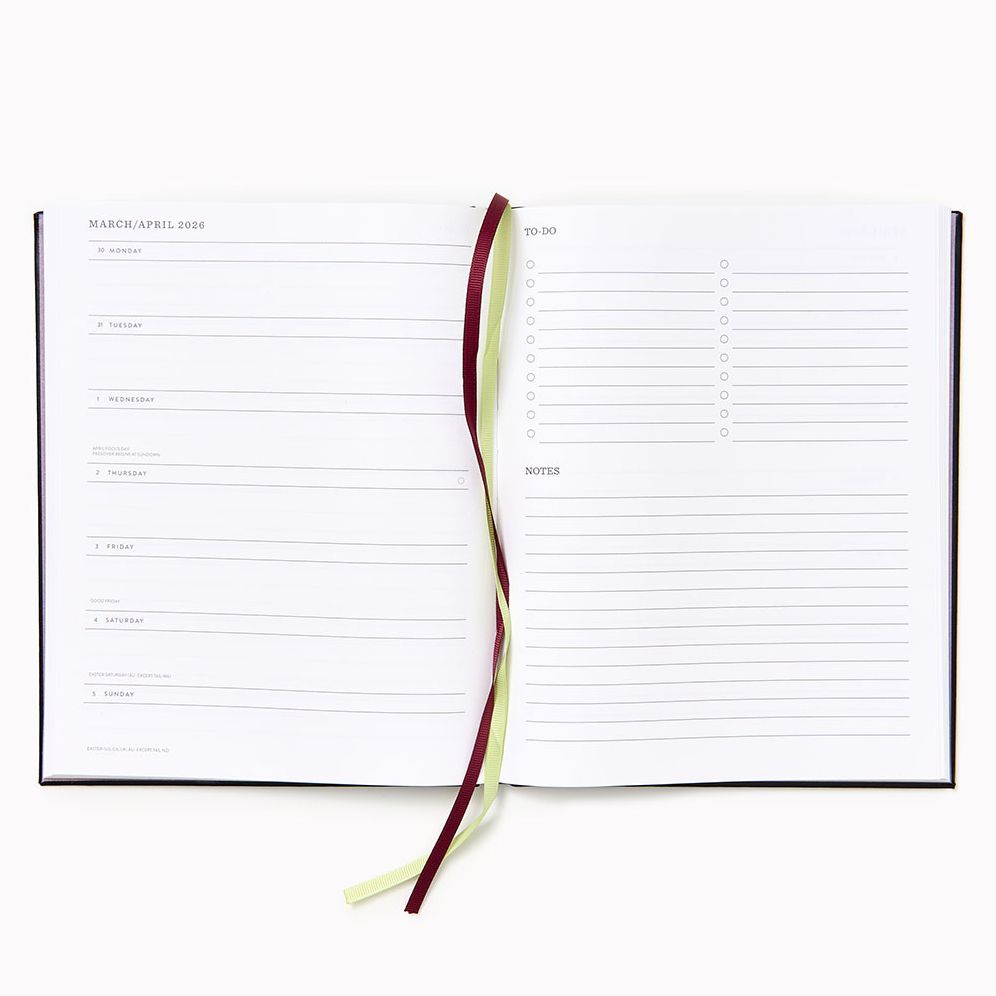 2025-2026 Paper Source Dark Academia Weekly Desk Planner - Image 2