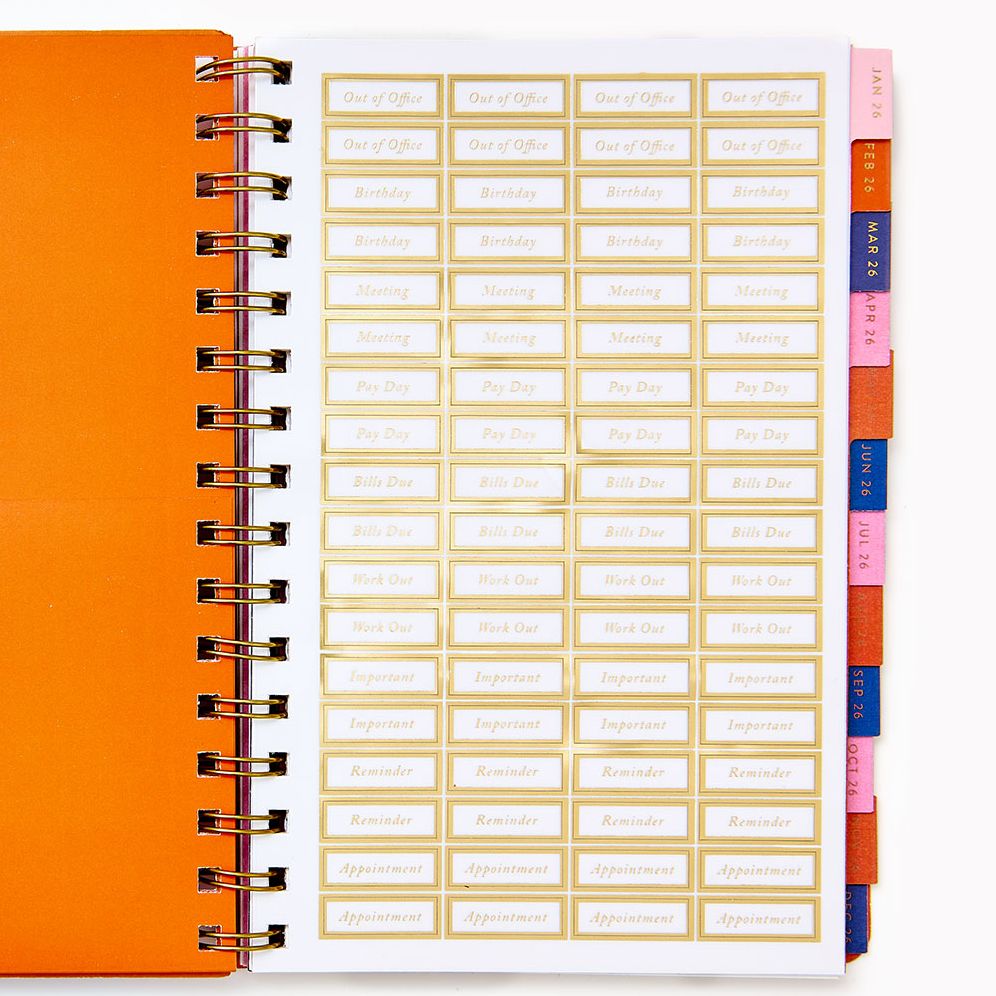 2026 Paper Source 12M Trendy Weekly Desk Planner - Image 4