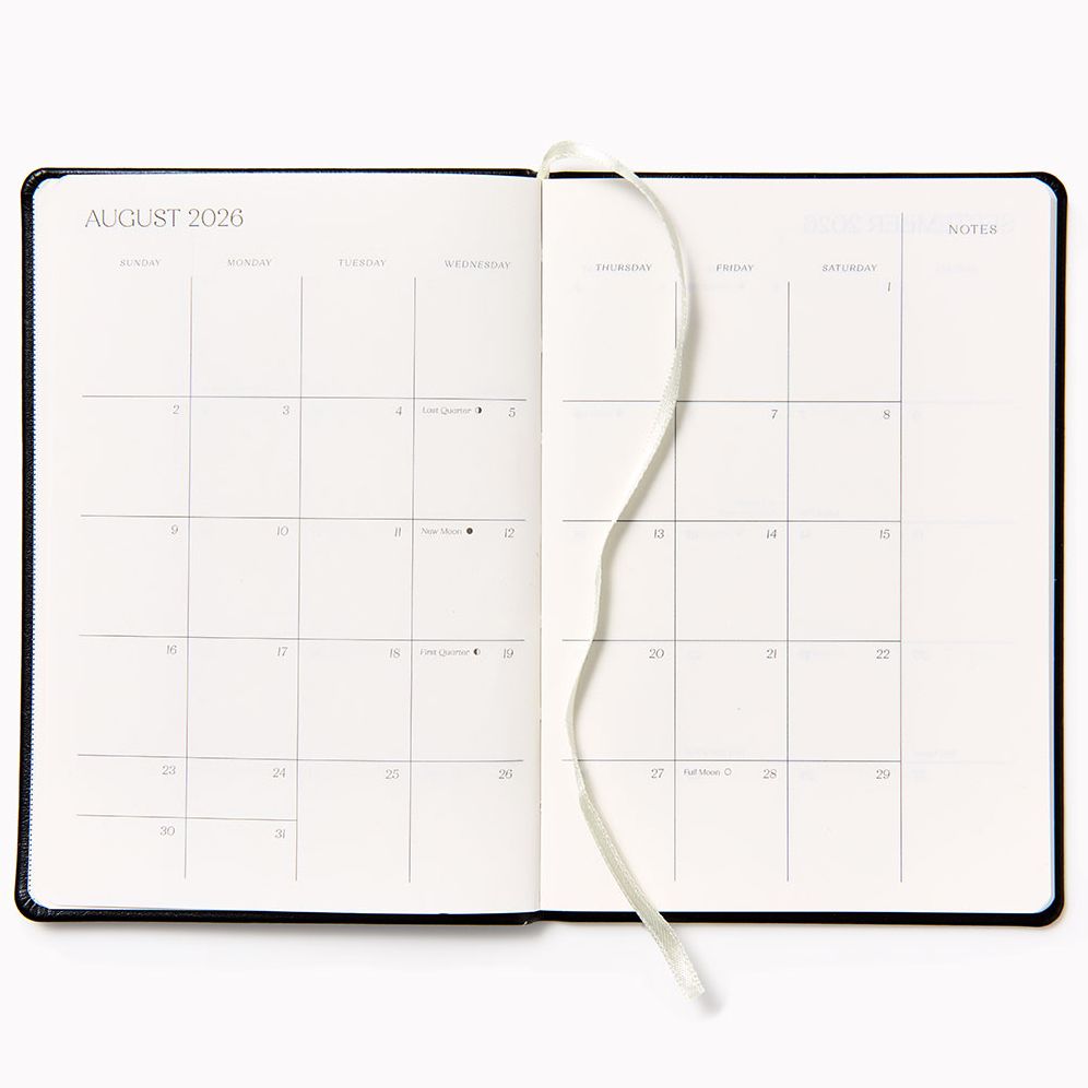 2026 Paper Source Monthly Pocket Planner Black - Image 2