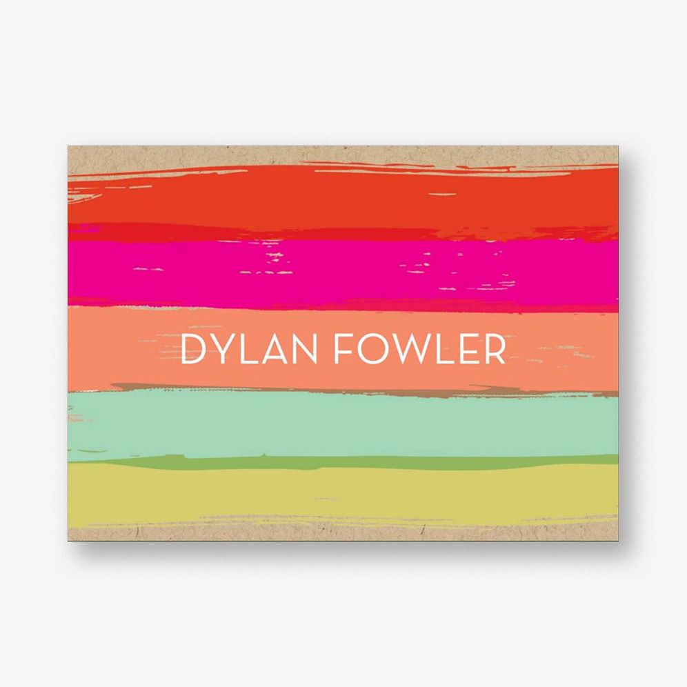 Painted Stripe 4 Bar Stationery