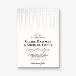 Chandelier Wedding Invitation