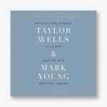 Bulletin Square Save the Date Card