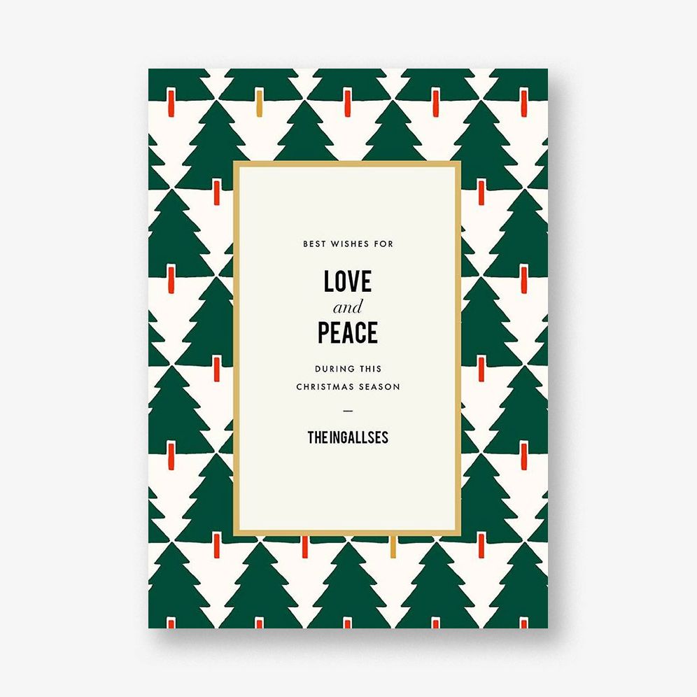 Tree Tessellation Greeting Card