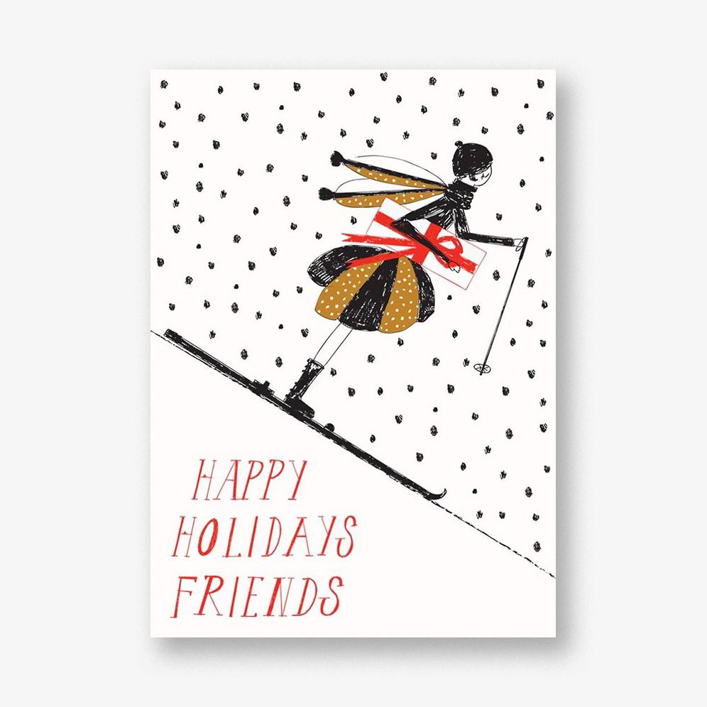Swooshing Down the Slopes Card