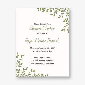 Leaves Invitation