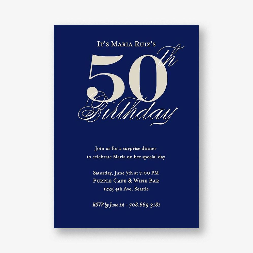 Classic Birthday Party Invitation