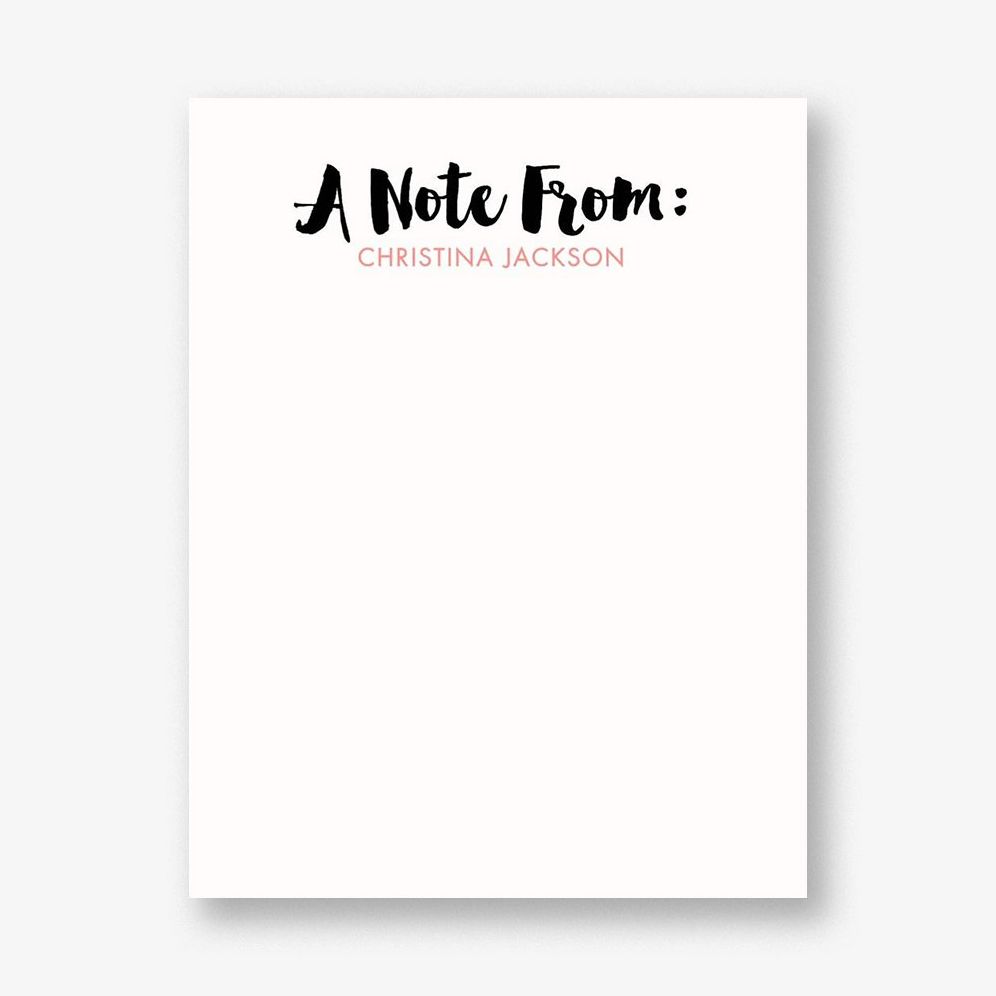 Note From A2 Stationery
