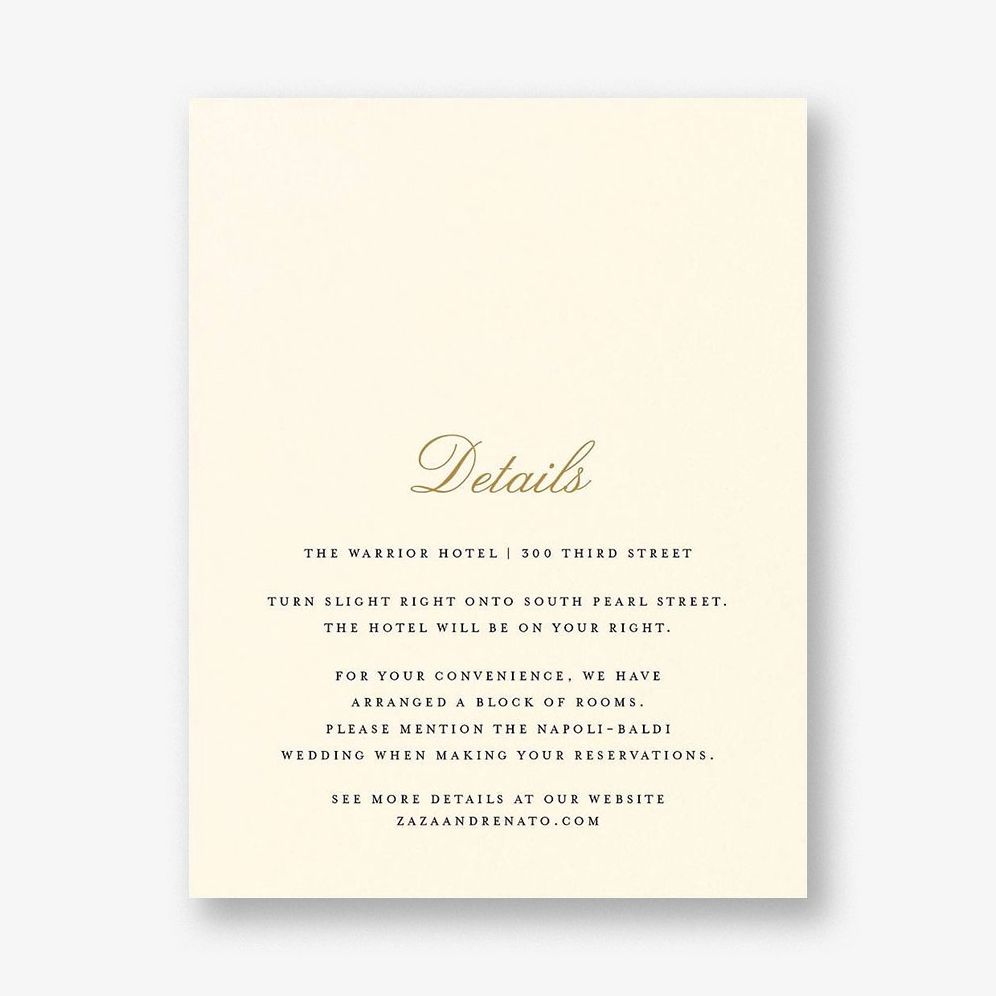 Natural Love Information Card