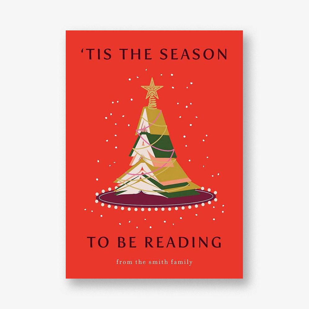 Book Tree Holiday Card