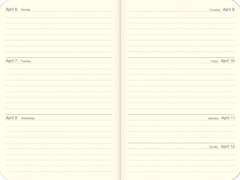 2026 Cavallini Wildflowers Weekly Planner - Image 2