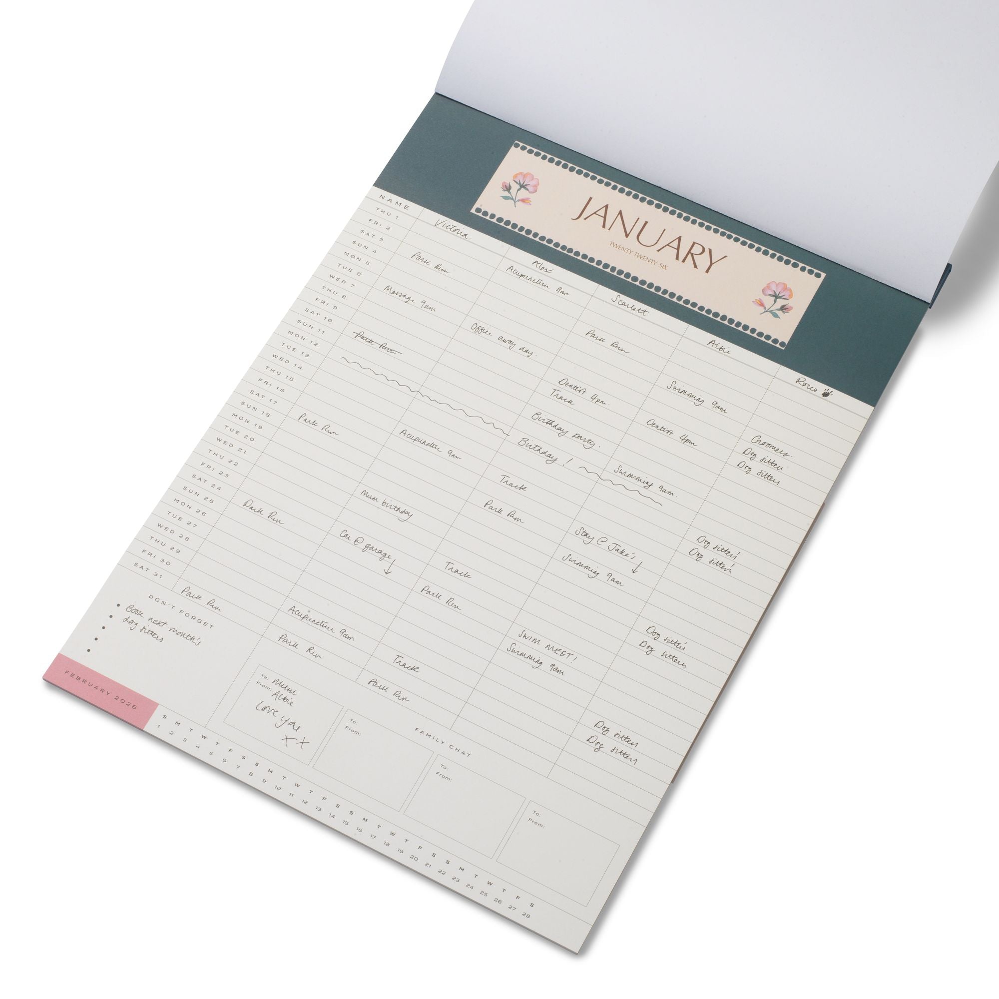 2026 Pressed Flowers A3 Wall Calendar - Image 3