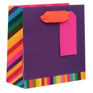 Textured Purple Small Gift Bag