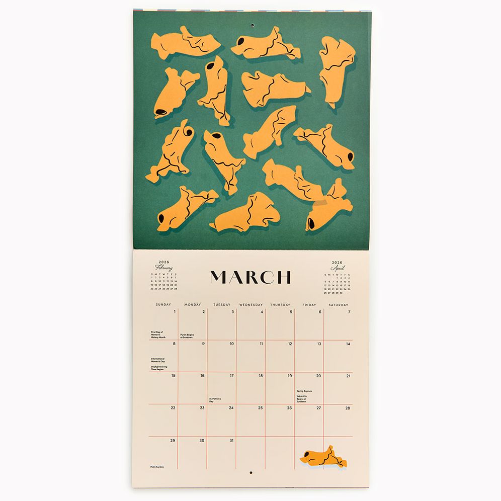 2026 Paper Source Pasta Calendar - Image 4