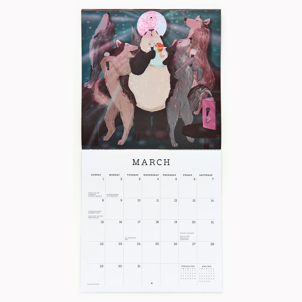 2026 Paper Source Critter Friends Calendar - Image 4