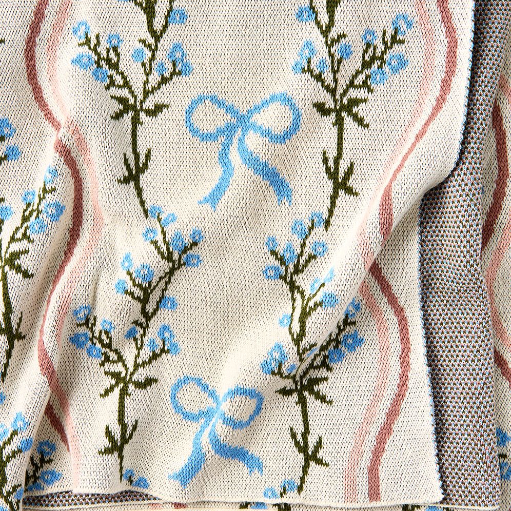 Festive Bows and Greenery Blanket - Image 2