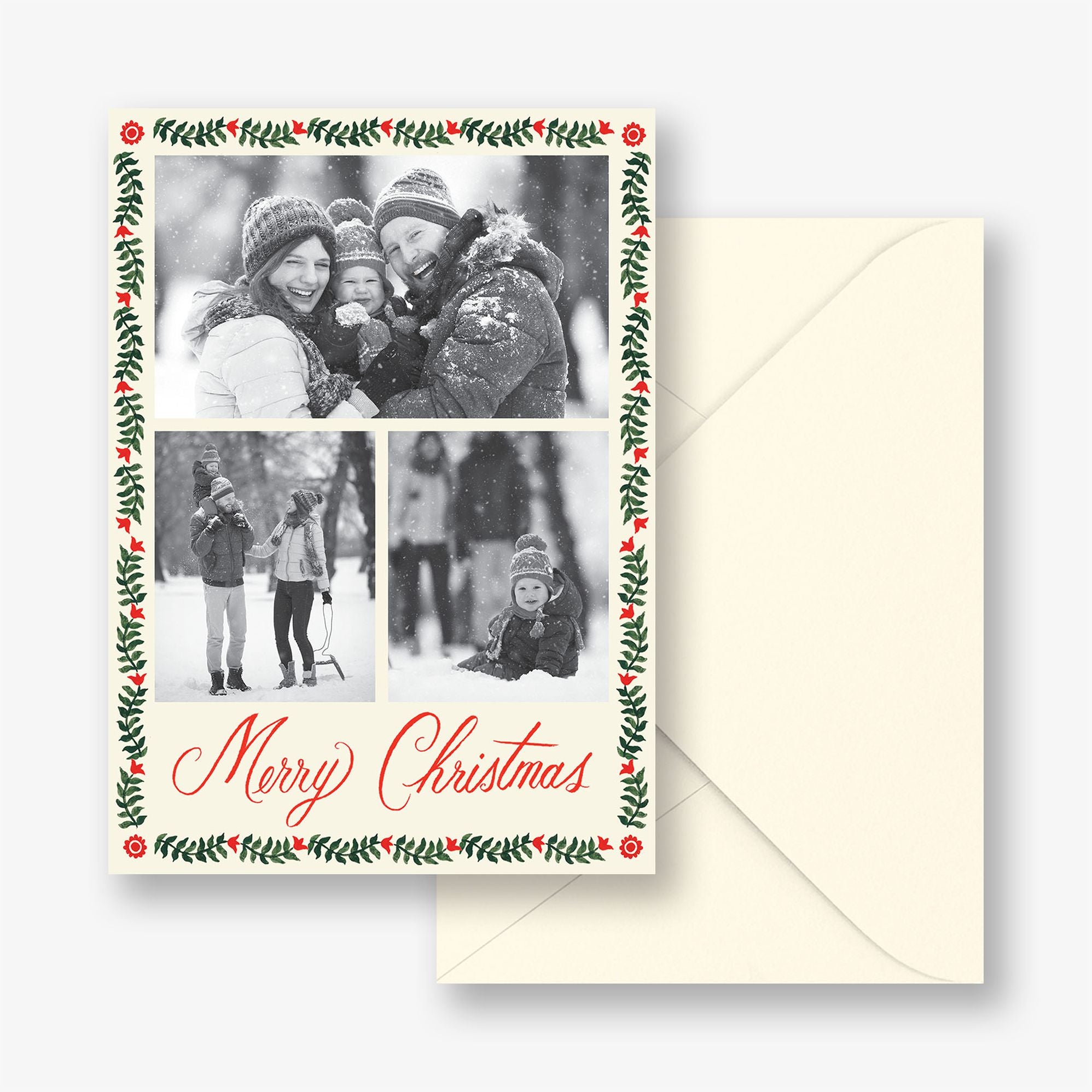 Christmastide Multi-Photo Holiday Photo Card - Image 4