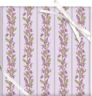 Lavender Stripe Roll Wrap