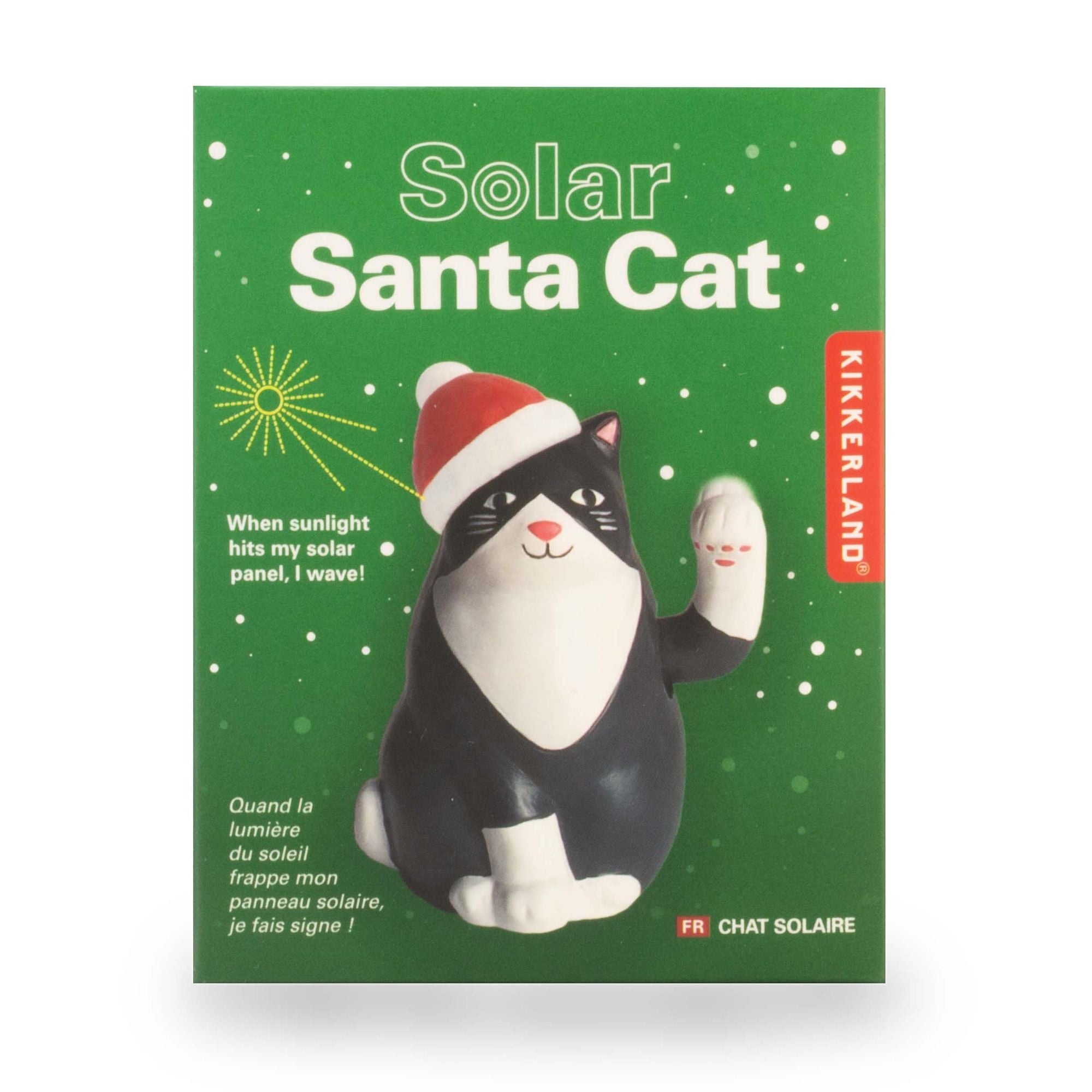 Solar Santa Cat