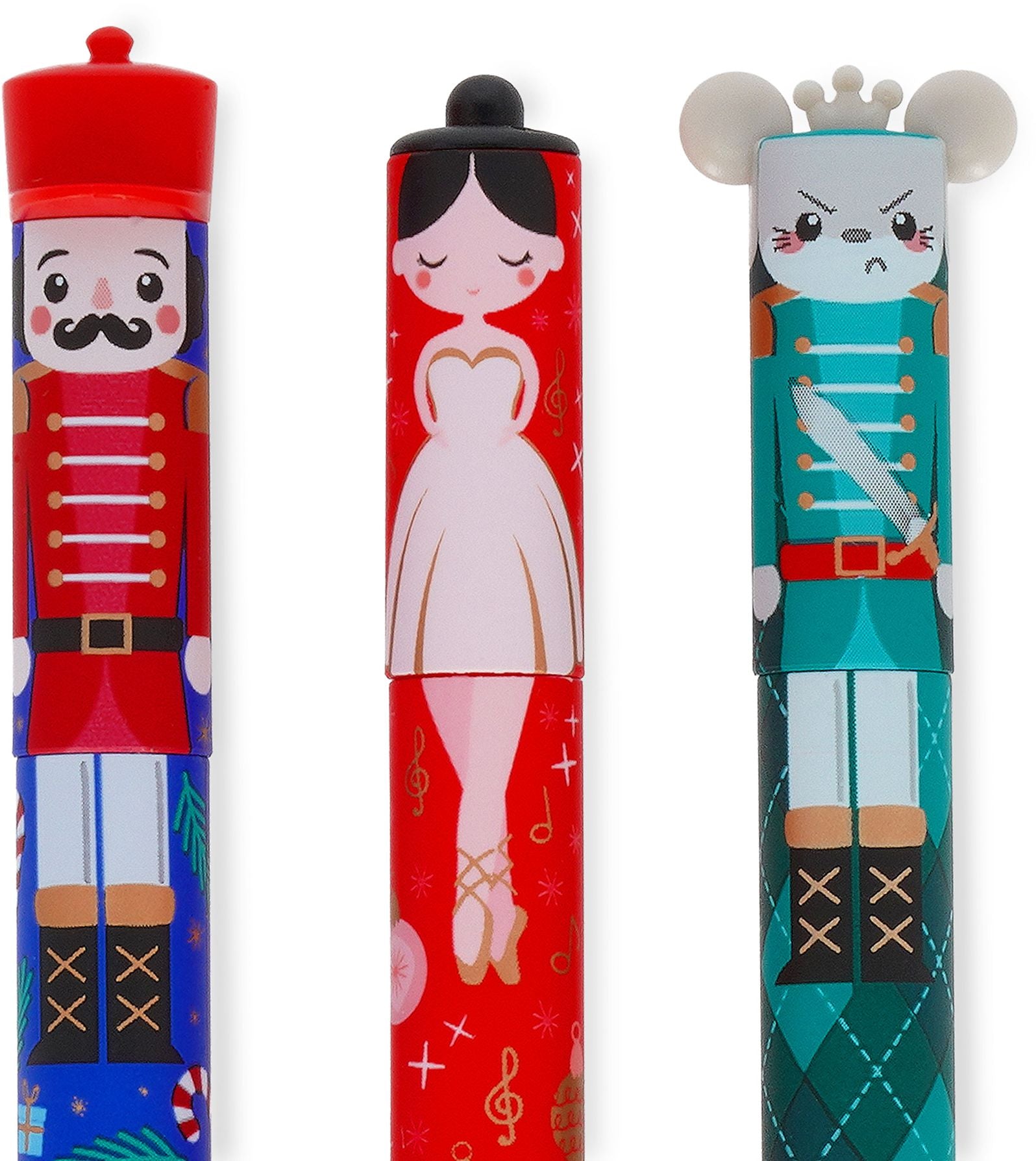 Set of 3 Erasable Christmas Gel Pens - Image 2