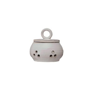 Stoneware Garlic Storage Jar